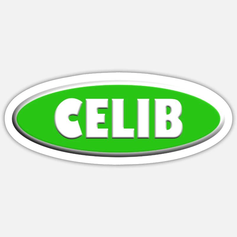 Celib - Sticker taille S (10 x 10 cm) - blanc mat