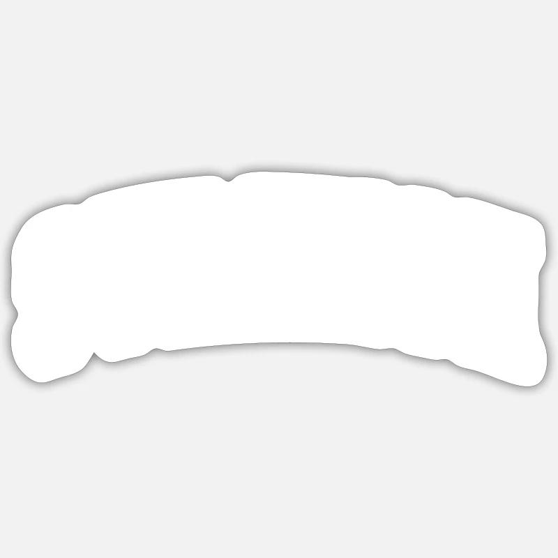 Strict - Sticker taille S (10 x 10 cm) - blanc mat