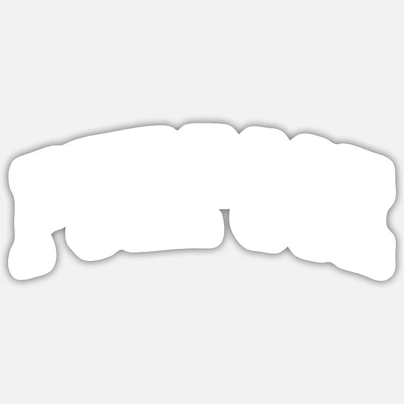 But - Sticker taille S (10 x 10 cm) - blanc mat