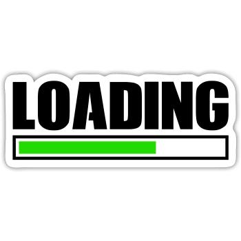 Loading - Sticker size S (10 x 10 cm) - white matte - Front