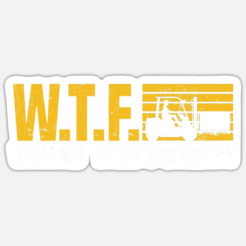 Forklift Sticker size S (10 x 10 cm)