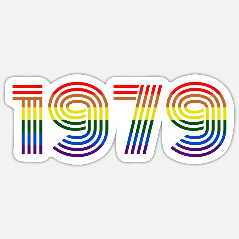 1979 - Sticker Größe S (10 x 10 cm) - Mattweiß