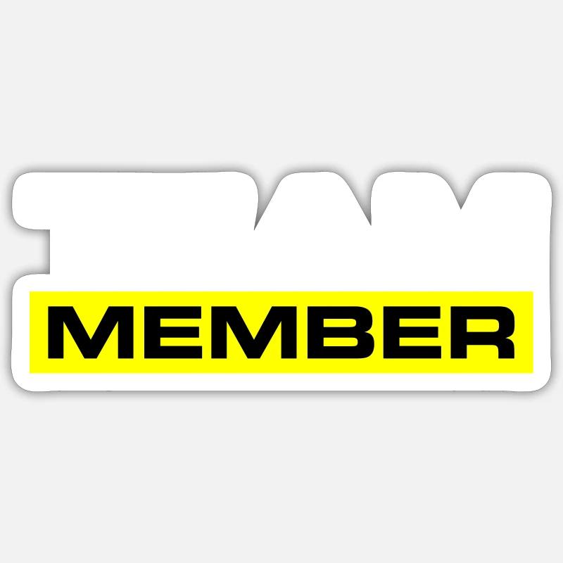 Équipier - Sticker taille S (10 x 10 cm) - blanc mat