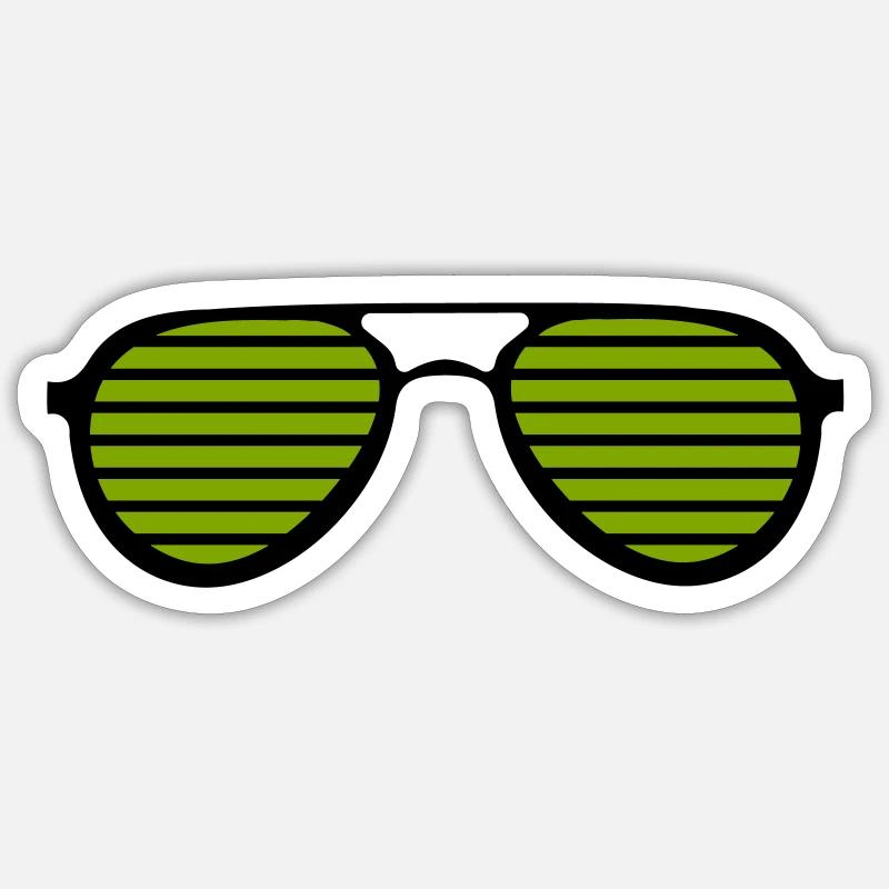 lunettes de soleil Sticker taille S (10 x 10 cm)