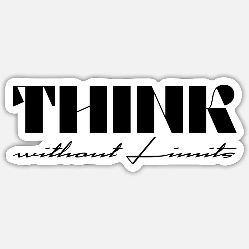 Think without Limits Sticker size S (10 x 10 cm)