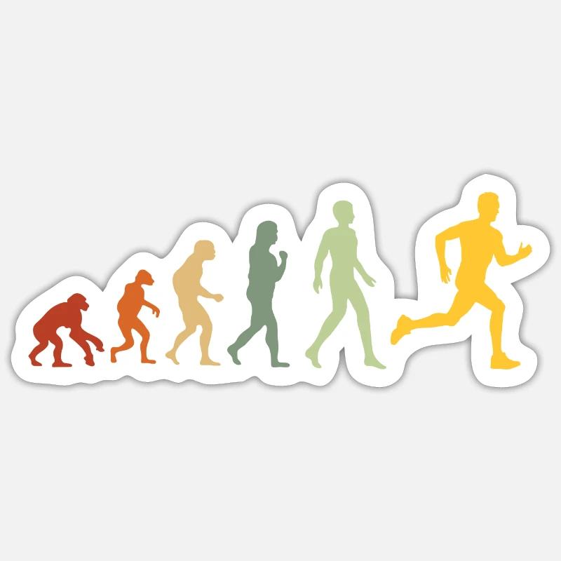Évolution à triathlon - Running Evolution Sticker taille S (10 x 10 cm)