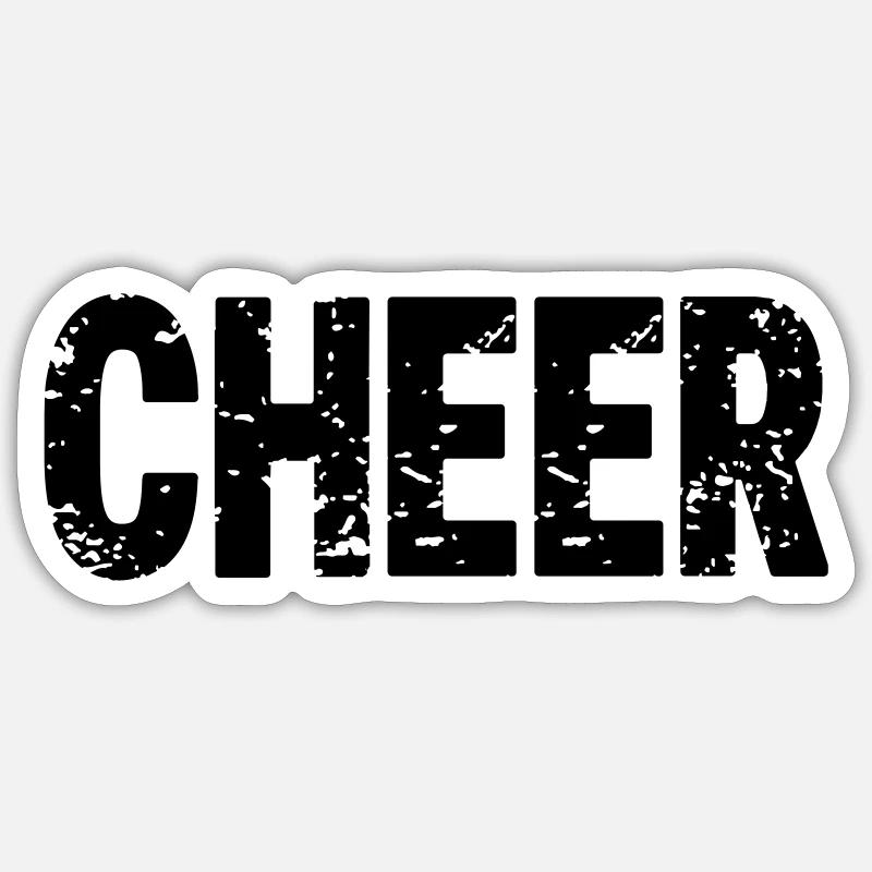 Cheer Sticker Größe S (10 x 10 cm)