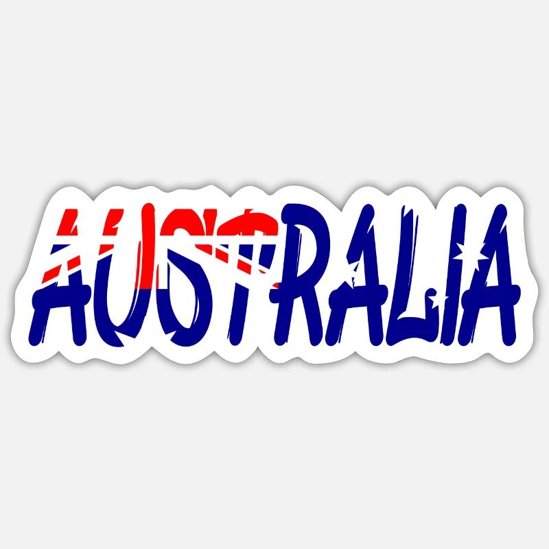 Australien, Australia, Down Under, Aussie Sticker Größe S (10 x 10 cm)