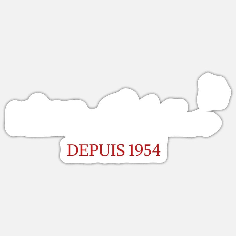 Mère veilleuse depuis 1954 Sticker taille S (10 x 10 cm)