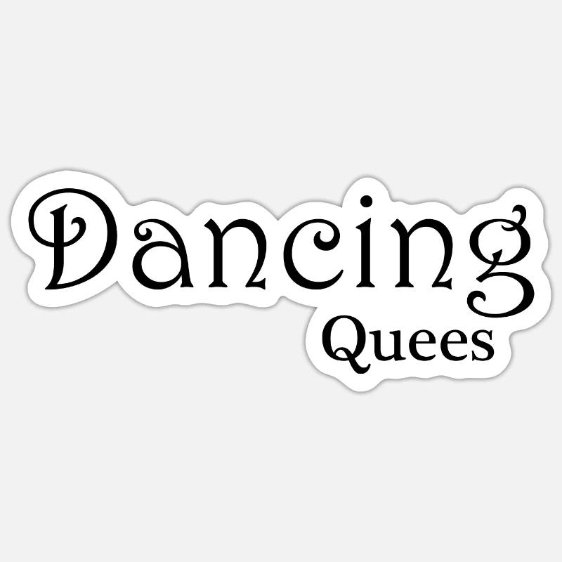 Danse Musique de danse - Sticker taille S (10 x 10 cm) - blanc mat