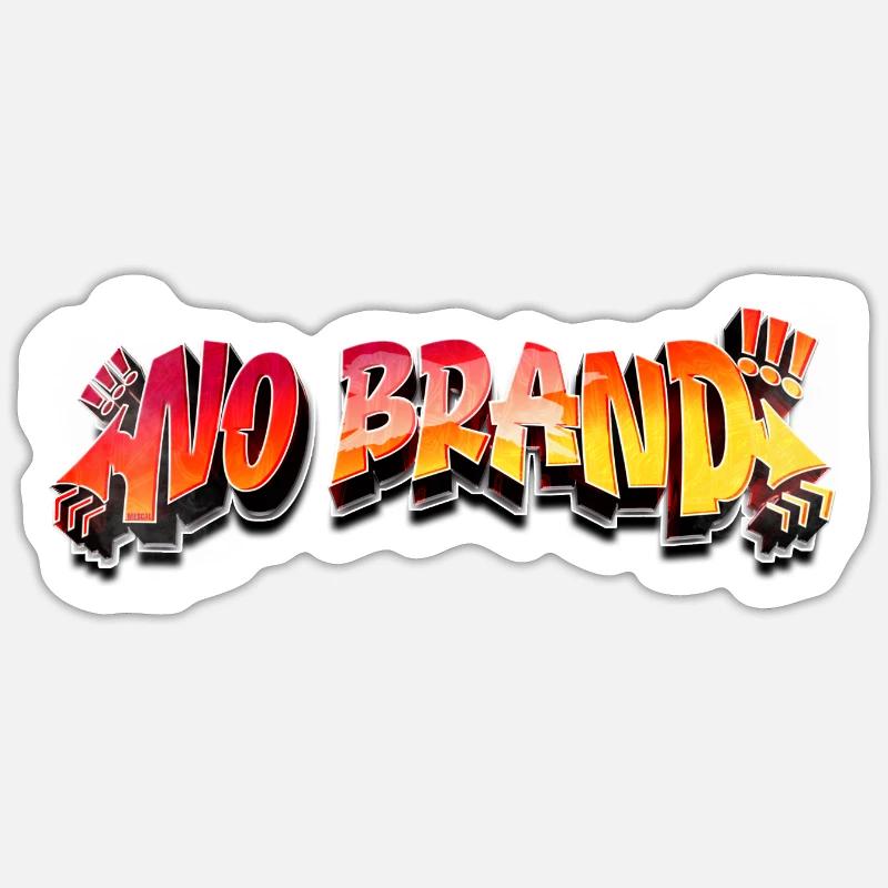 Keine Marke - Graffiti - Sticker Größe S (10 x 10 cm) - Mattweiß