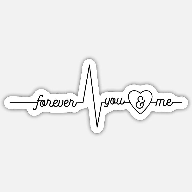 Love Forever - Sticker size S (10 x 10 cm) - white matte