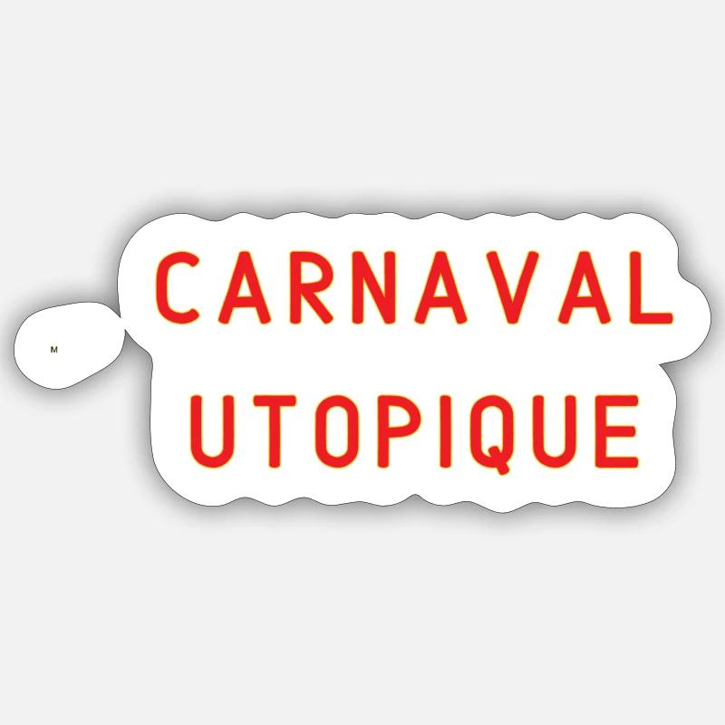 Utopian Carnival - Sticker size S (10 x 10 cm) - white matte