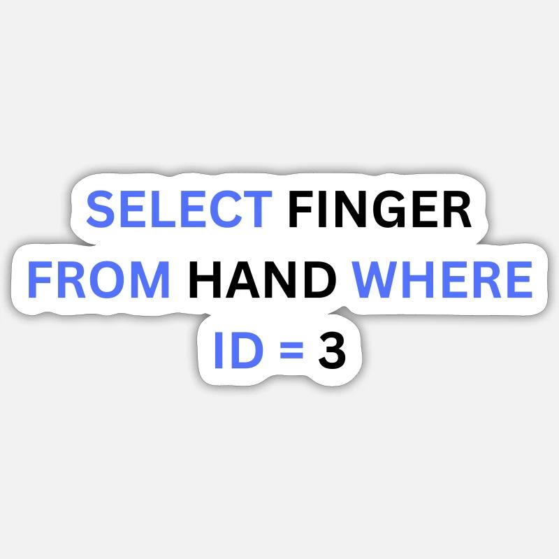 Select - Sticker size S (10 x 10 cm) - white matte