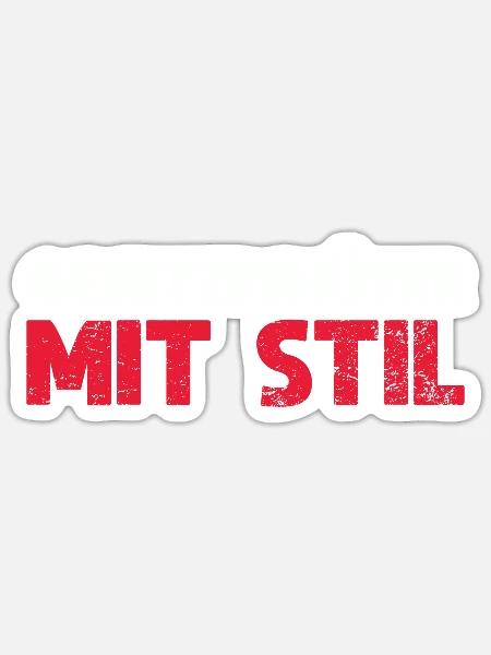 Gesetzeshüter Mit Stil - Sticker Größe S (10 x 10 cm) - Mattweiß