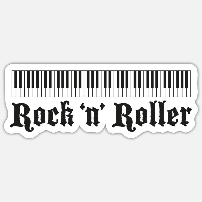 Clavier Noir Large - Sticker taille S (10 x 10 cm) - blanc mat