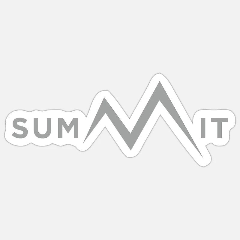 Summit - Sticker size S (10 x 10 cm) - white matte