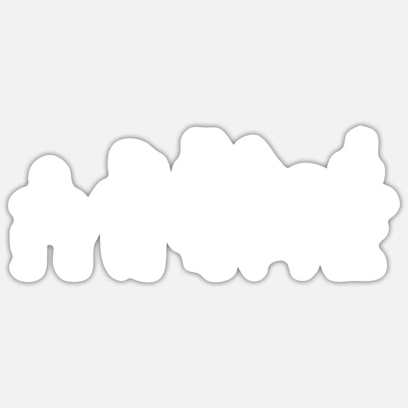 dancing skeleton hell auf dunkel Sticker Größe S (10 x 10 cm)