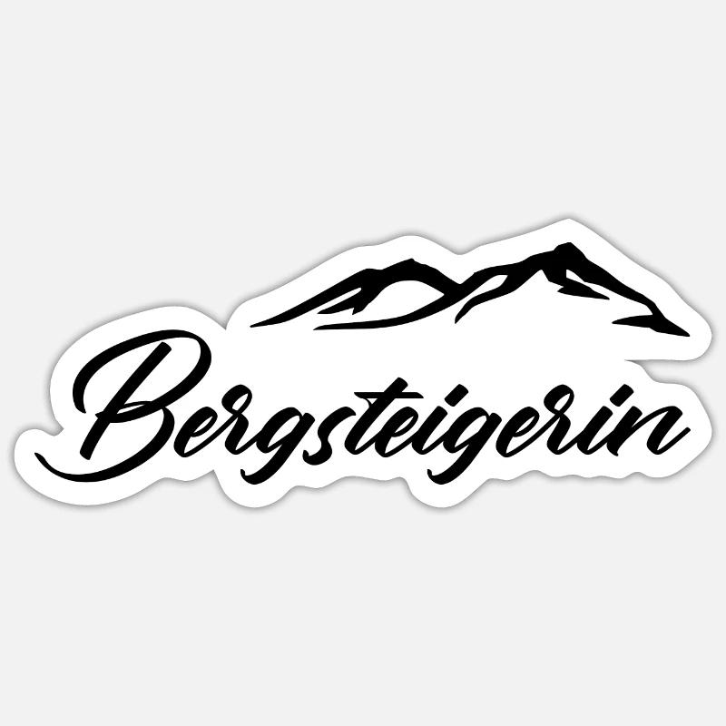 Wandern - Sticker Größe S (10 x 10 cm) - Mattweiß