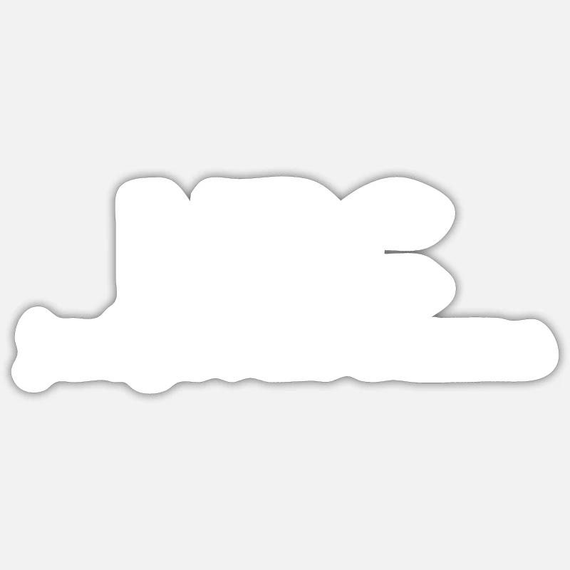 PNJ blanc Donnez-moi simplement un nom - Sticker taille S (10 x 10 cm) - blanc mat
