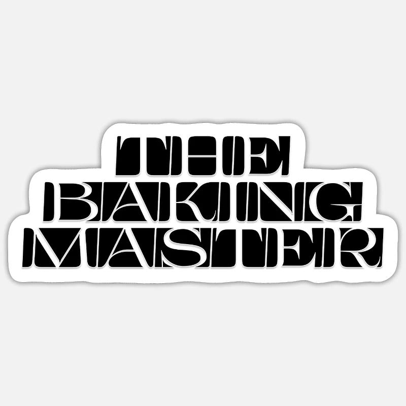 ''The Baking Master'' Sticker size S (10 x 10 cm)