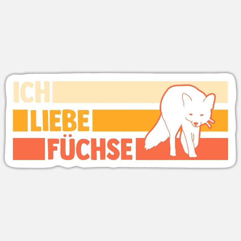 Fuchs Sticker Größe S (10 x 10 cm)