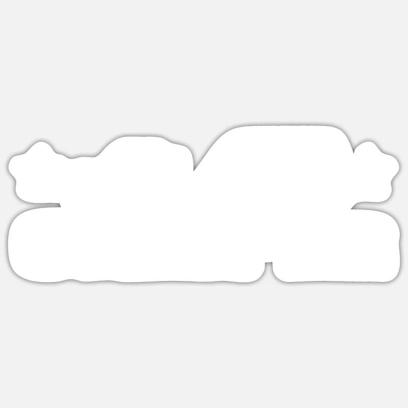 Camping - Sticker Größe S (10 x 10 cm) - Mattweiß