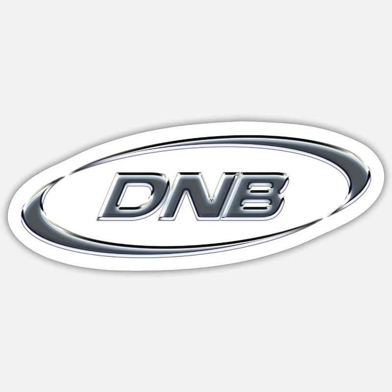 DNB Chrome Sticker size S (10 x 10 cm)