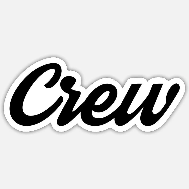 équipage - Sticker taille S (10 x 10 cm) - blanc mat