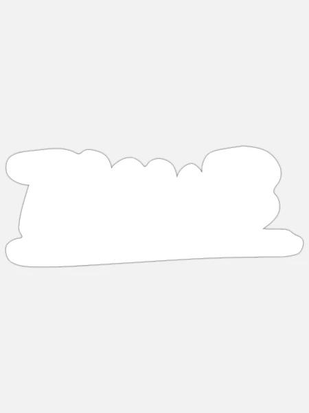 Aufdruck "Plan B weiß" - Sticker Größe S (10 x 10 cm) - Mattweiß