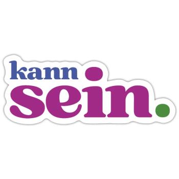 Gechillte Köpfe wissen: Alles kann sein! - Sticker Größe S (10 x 10 cm) - Mattweiß - Vorne