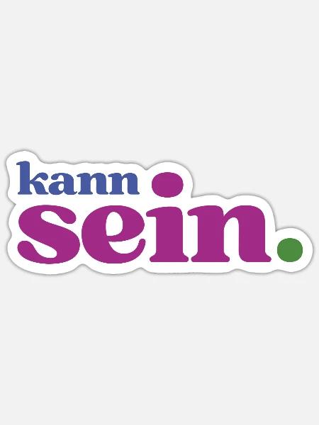 Gechillte Köpfe wissen: Alles kann sein! - Sticker Größe S (10 x 10 cm) - Mattweiß