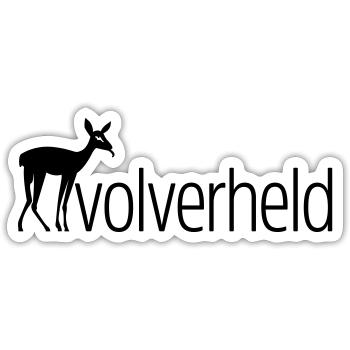 REHvolverheld - Sticker Größe S (10 x 10 cm) - Mattweiß - Vorne