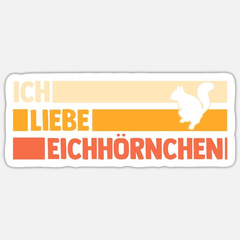 Eichhörnchen Sticker Größe S (10 x 10 cm)
