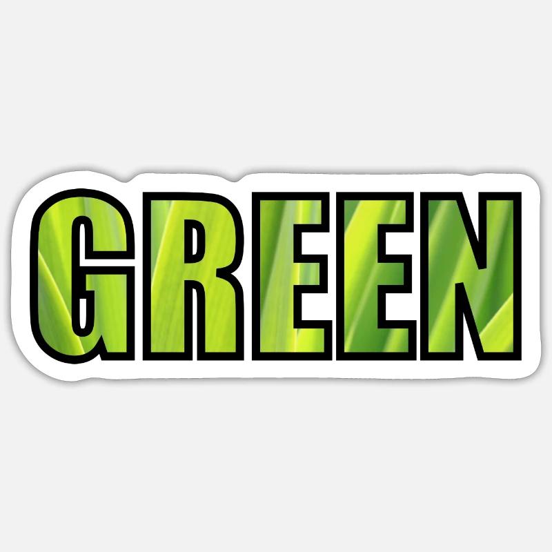GREEN Sticker size S (10 x 10 cm)