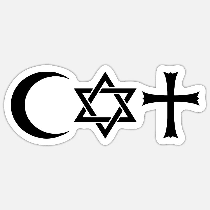 coexist - Sticker size S (10 x 10 cm) - white matte
