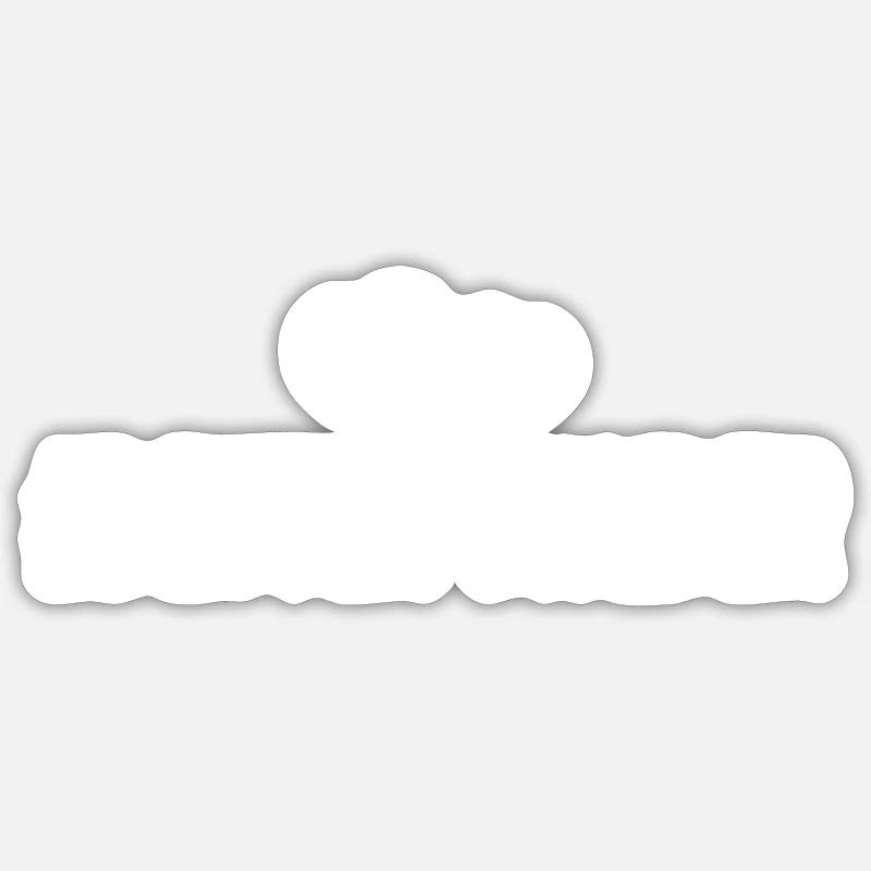 Bester Bruder Herzen Liebe - Sticker Größe S (10 x 10 cm) - Mattweiß