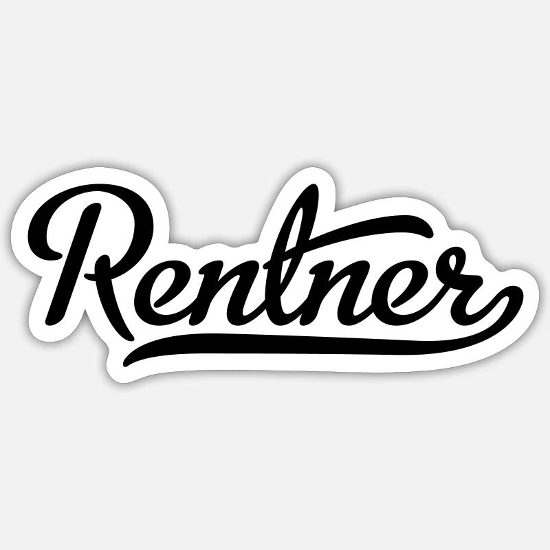 Rentner Sticker Größe S (10 x 10 cm)