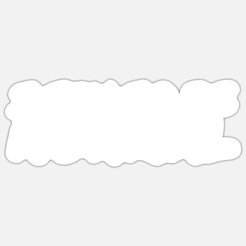 normal - Sticker Größe S (10 x 10 cm) - Mattweiß
