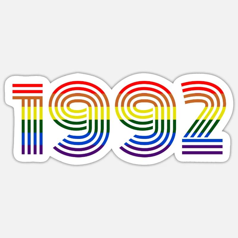 1992 Sticker size S (10 x 10 cm)