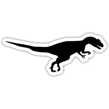 dinosaur - Sticker size S (10 x 10 cm) - white matte - Front