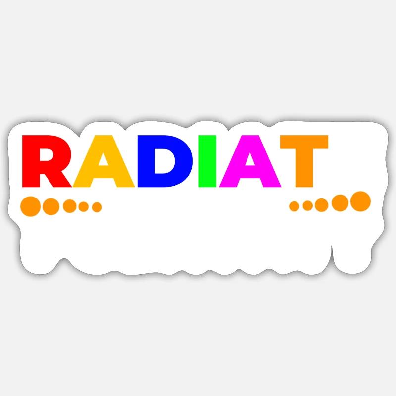 Radiate Positivity Sticker size S (10 x 10 cm)