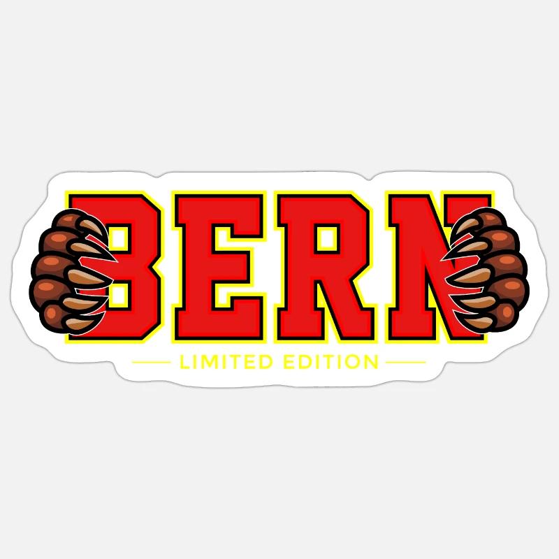 Bern - Sticker size S (10 x 10 cm) - white matte