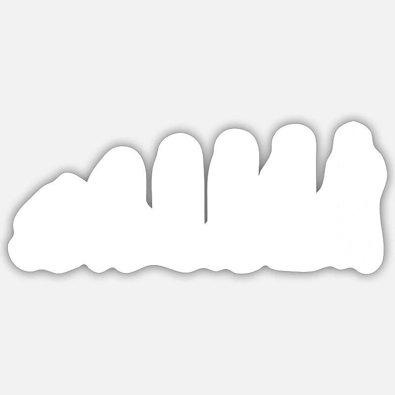 Evolution Bauarbeiter weiß Sticker Größe S (10 x 10 cm)