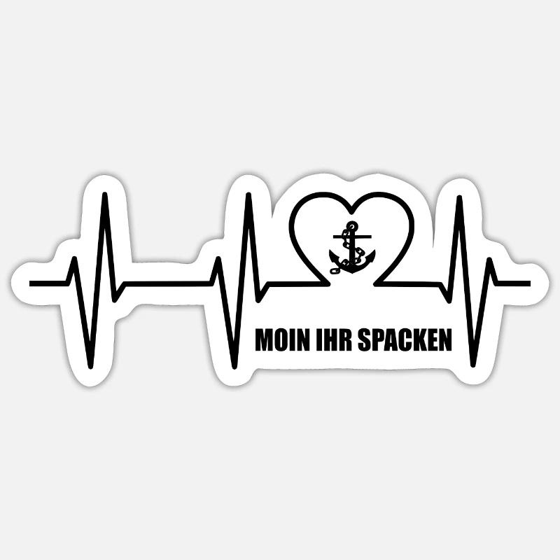 Moin - Sticker Größe S (10 x 10 cm) - Mattweiß