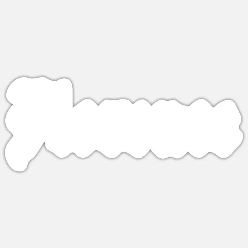 Florence, gothic, font - Sticker size S (10 x 10 cm) - white matte