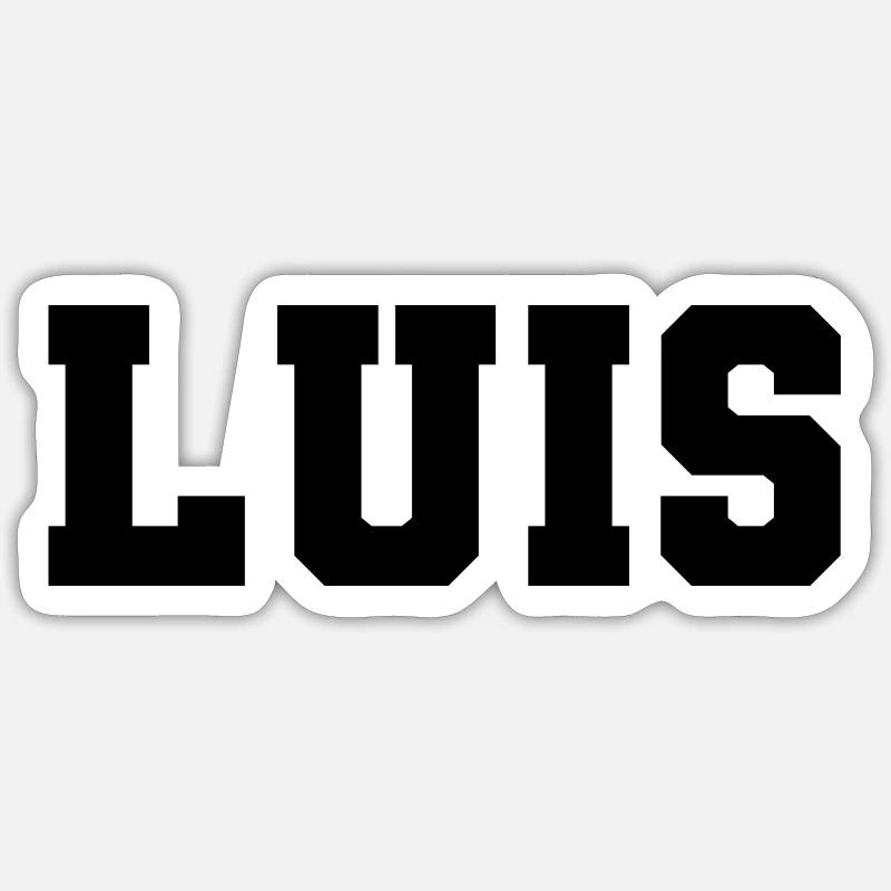 Nom - Luis Sticker taille S (10 x 10 cm)