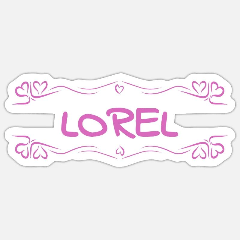 Nom Lorel Sticker taille S (10 x 10 cm)