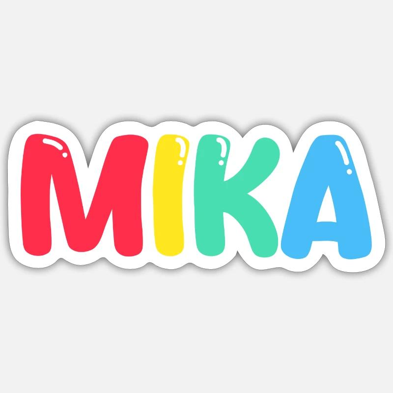 Nom - M i k a Sticker taille S (10 x 10 cm)