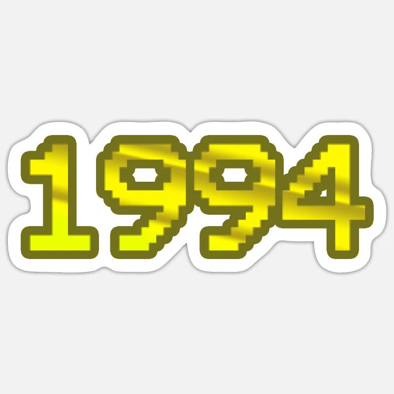 Nerd 1994 - Sticker Größe S (10 x 10 cm) - Mattweiß